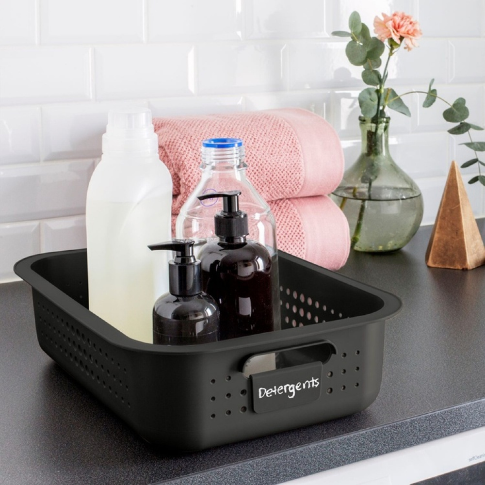 Oppbevaringskurv i resirkulert plast 6L, SmartStore, Grå i gruppen Oppbevaring / Lager- og garasjeoppbevaring hos SmartaSaker.se (41501)