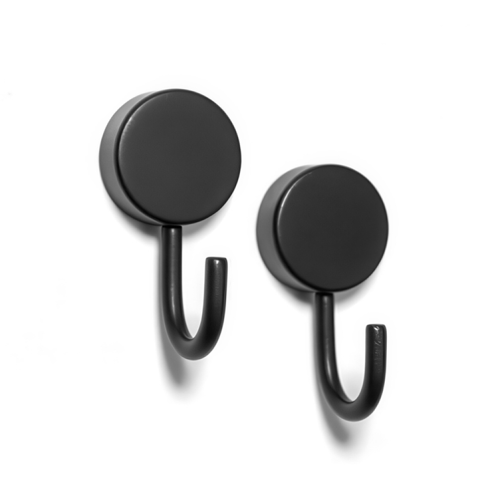 Rund magnetkrok 2-pack, Svart i gruppen Magnetkroker hos SmartaSaker.se (41557)