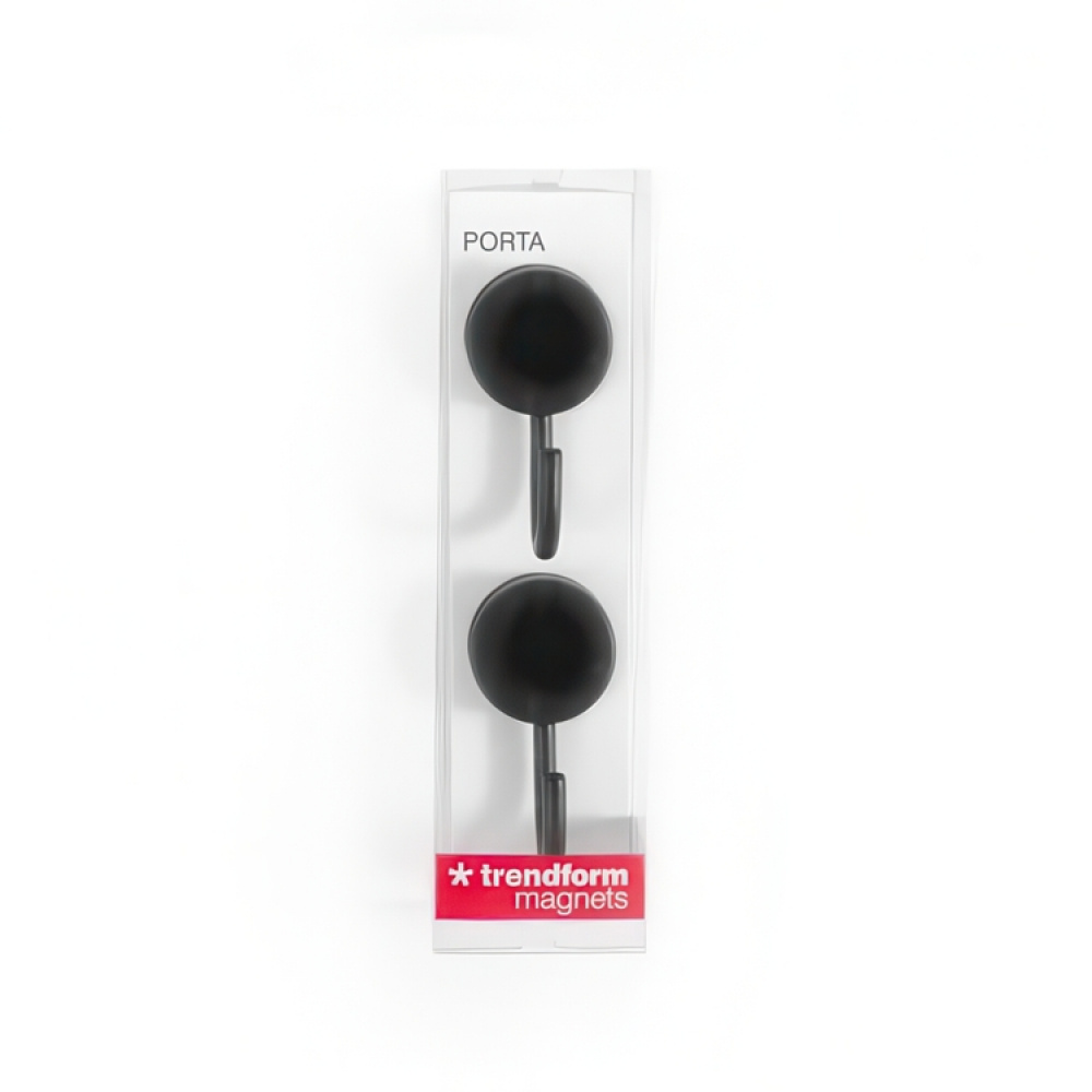 Rund magnetkrok 2-pack, Svart i gruppen Magnetkroker hos SmartaSaker.se (41557)