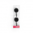 Rund magnetkrok 2-pack, Svart