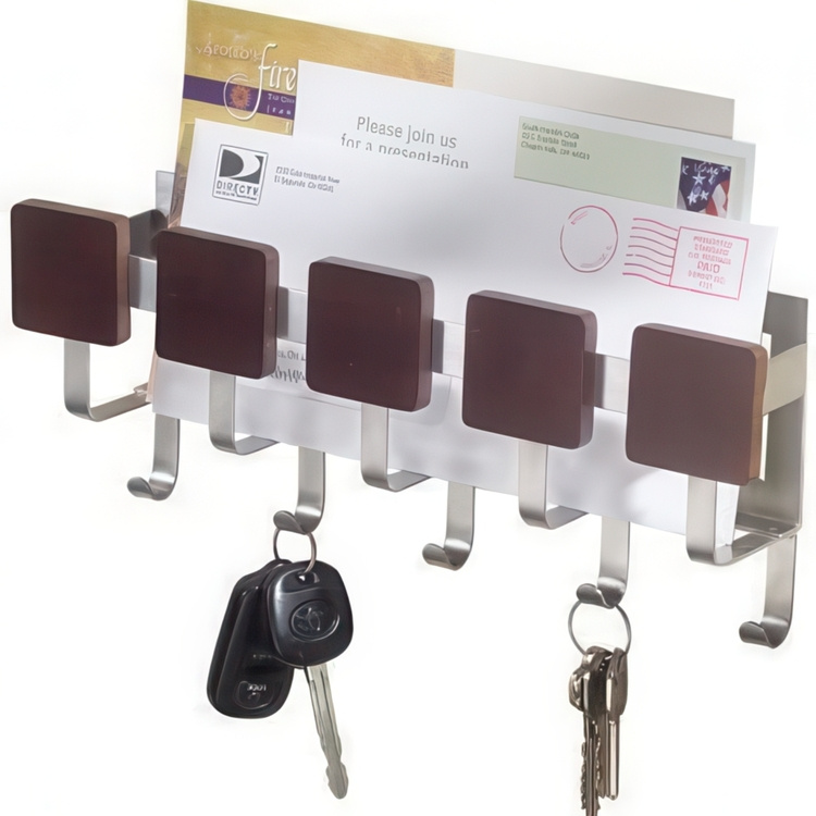 Knaggrekke med brevholder i gruppen Oppbevaring / Entréoppbevaring hos SmartaSaker.se (41566)