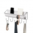 Knaggrekke med oppbevaring, UMBRA HAMMOCK ORGANIZER, 41,5 x H 18 cm lysegrå