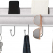 Knaggrekke med oppbevaring, UMBRA HAMMOCK ORGANIZER, 41,5 x H 18 cm lysegrå