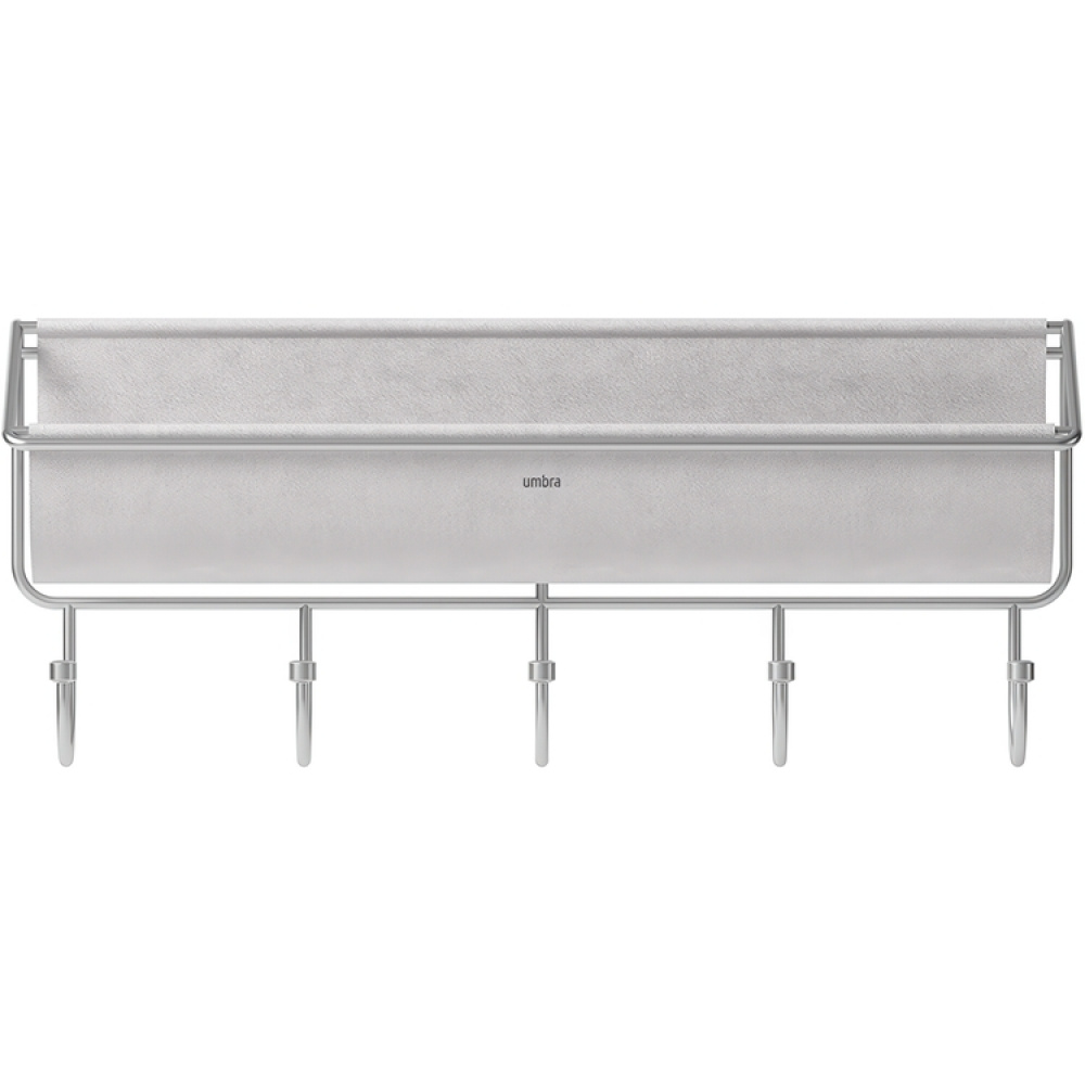 Knaggrekke med oppbevaring, UMBRA HAMMOCK ORGANIZER, 41,5 x H 18 cm lysegrå i gruppen Oppbevaring / Entréoppbevaring / Kroker og hengere hos SmartaSaker.se (41567)