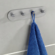 Knaggrekke, 4 kroker, selvklebende, metall, PIENCO QUADRO
