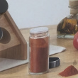 Krydderstativ i bambus med 6 glasskrukker, BAMBOO SPICE RACK, Natur