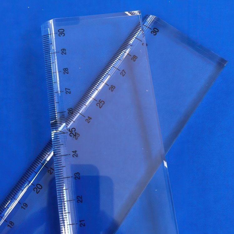 Linjal i kraftig akryl, CRISTAL CLEAR, 30 cm, Klar i gruppen Oppbevaring hos SmartaSaker.se (41645)