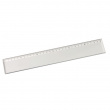 Linjal i kraftig akryl, CRISTAL CLEAR, 30 cm, Klar