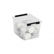 Oppbevaringsboks 3 l, SmartStore, Klar/sort