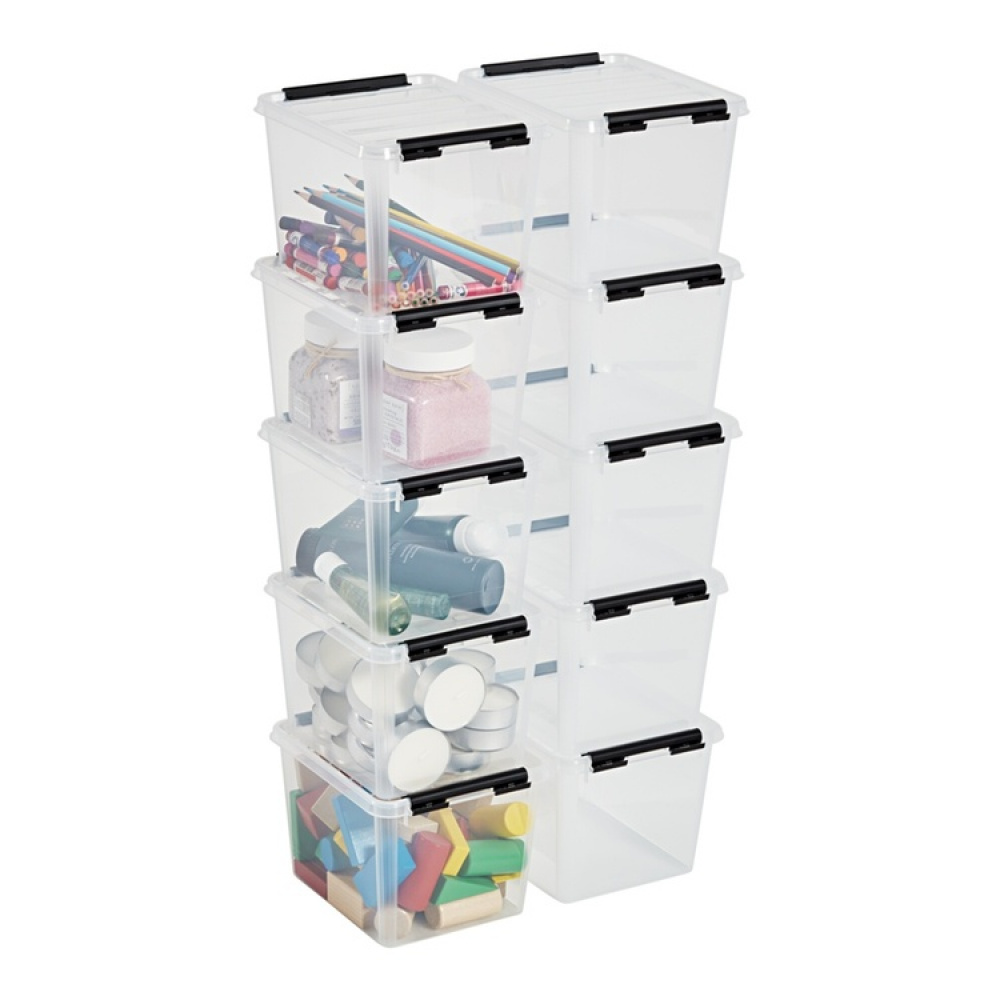 Oppbevaringsboks 3 l, SmartStore, Klar/sort i gruppen Oppbevaring hos SmartaSaker.se (41649)
