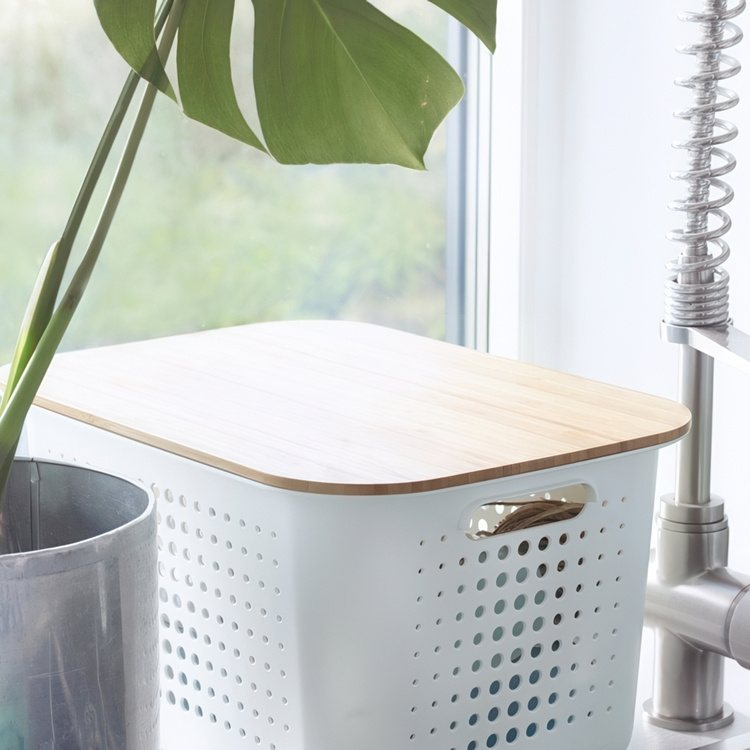 Lokk til oppbevaringskurv i resirkulert plast, SmartStore i gruppen Oppbevaring hos SmartaSaker.se (41662)