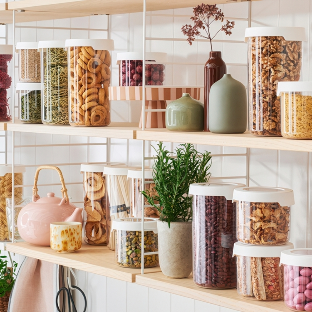 Lufttett rund boks 1,45 L, SmartStore Vision i gruppen Oppbevaring / Kjøkkenskap / Oppbevaringsbokser hos SmartaSaker.se (41702)