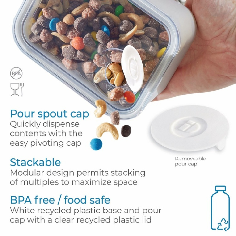 Oppbevaringsboks med flipplokk 1,5 L, iDesign i gruppen Oppbevaring / Kjøkkenskap / Oppbevaringsbokser hos SmartaSaker.se (41707)