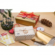 Luksuriøse gaveetiketter med julemotiv, 4 stk, 3D CHRISTMAS GIFT TAGS, Ø 5 cm