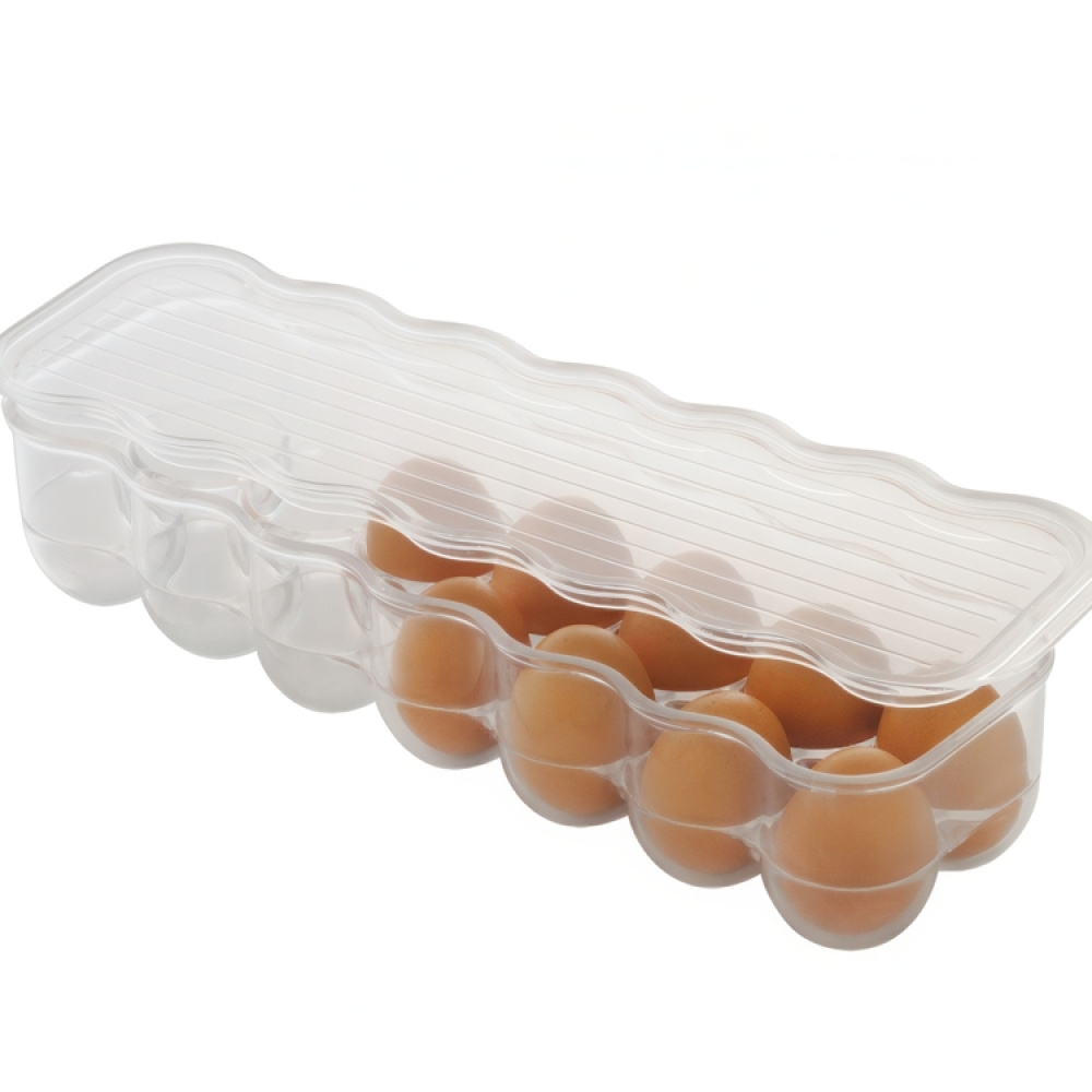 Eggoppbevaring med lokk 14 egg, iDesign i gruppen Oppbevaring / Kjøkkenskap / Kjøleskapsoppbevaring hos SmartaSaker.se (41726)