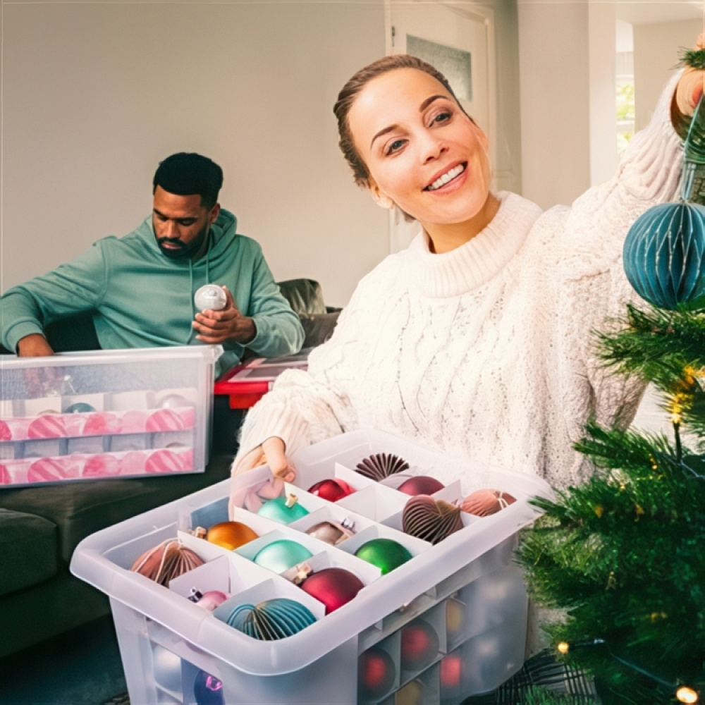 Oppbevaringsboks for julepynt 24L, X-Mas i gruppen Oppbevaring hos SmartaSaker.se (41734)