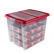 Boks for julepynt med smart lokk 45L, Glitter