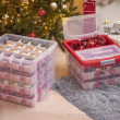 Boks for julepynt med smart lokk 45L, Glitter