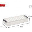Oppbevaringsboks 2,5L, Q-Line