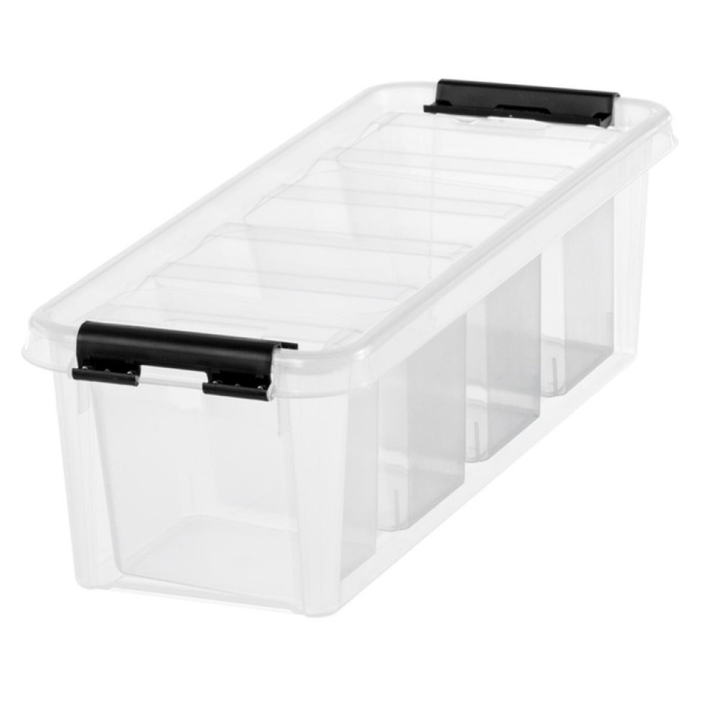 Avlang oppbevaringsboks med lokk og 4 innsatser 3,5L, SmartStore i gruppen Oppbevaring hos SmartaSaker.se (41784)