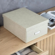 Oppbevaringsboks med etikettholder, Katia canvas, Bigso