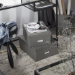Oppbevaringsboks med etikettholder, Katia canvas, Bigso