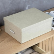 Oppbevaringsboks med etikettholder, Katia canvas, Bigso