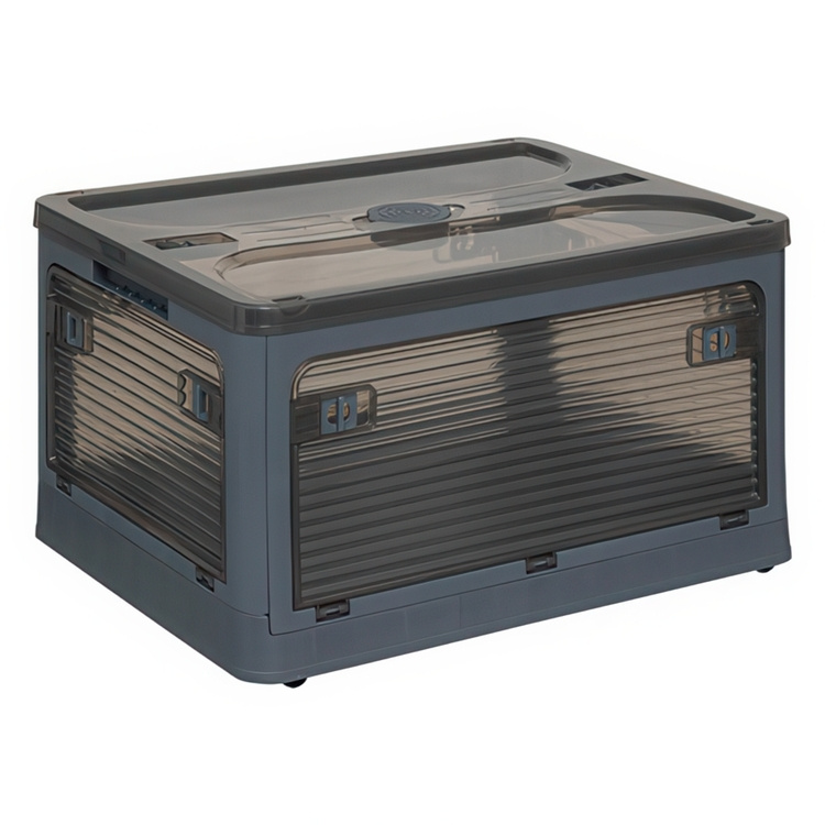 Boks med hjul, stablbar, MOBILE FOLDING BOX, 51,5 x 36 x H 30 cm, mørkegrå i gruppen Oppbevaring hos SmartaSaker.se (41801)