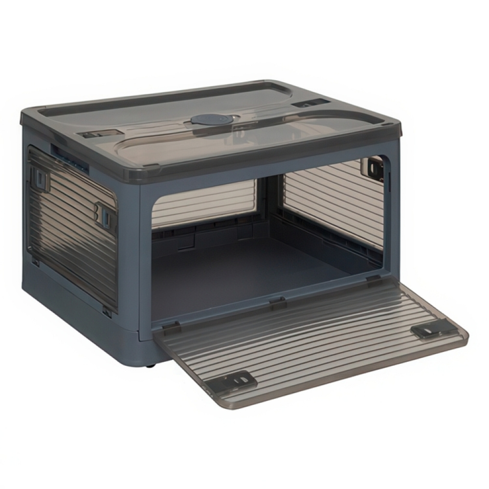 Boks med hjul, stablbar, MOBILE FOLDING BOX, 51,5 x 36 x H 30 cm, mørkegrå i gruppen Oppbevaring hos SmartaSaker.se (41801)