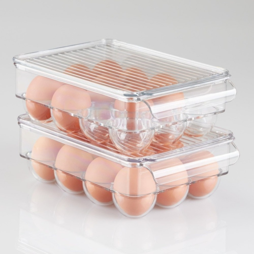 Eggoppbevaring med lokk 12 egg, Pullz i gruppen Oppbevaring / Kjøkkenskap / Kjøleskapsoppbevaring hos SmartaSaker.se (41808)