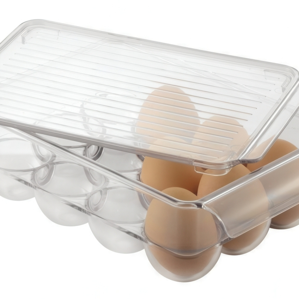 Eggoppbevaring med lokk 12 egg, Pullz i gruppen Oppbevaring / Kjøkkenskap / Kjøleskapsoppbevaring hos SmartaSaker.se (41808)