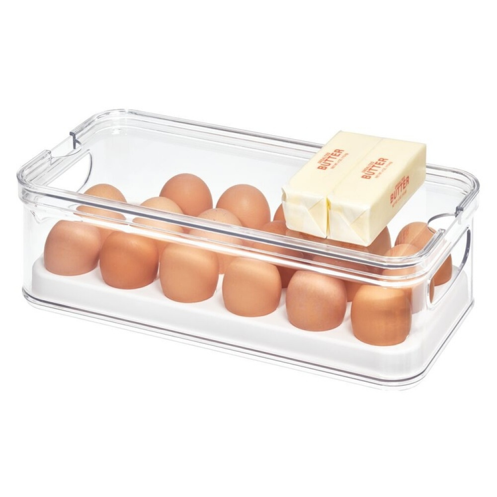 Eggoppbevaring med lokk for 18 egg, iDesign i gruppen Oppbevaring / Kjøkkenskap / Kjøleskapsoppbevaring hos SmartaSaker.se (41809)