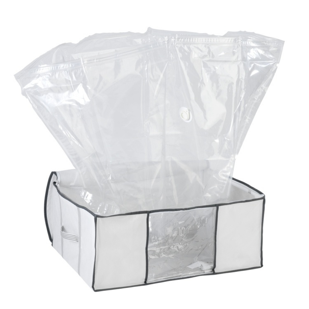 Oppbevaringsboks med vakuumpose, 65x50x25 cm, hvit i gruppen Oppbevaring hos SmartaSaker.se (41823)
