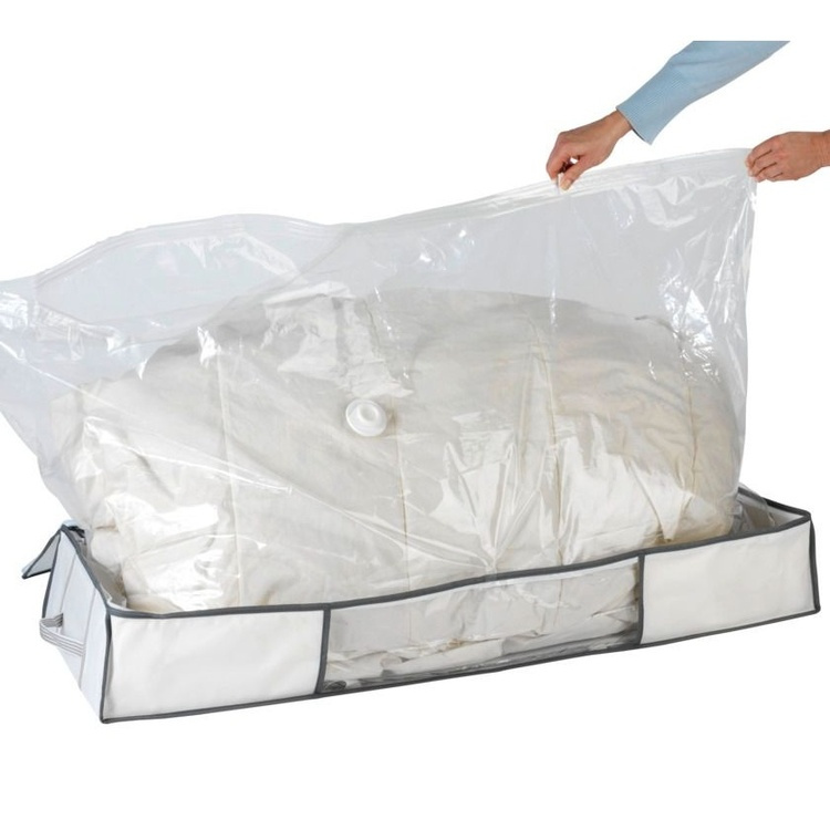 Oppbevaringsboks med vakuumpose, 105x45x15 cm, hvit i gruppen Oppbevaring hos SmartaSaker.se (41829)