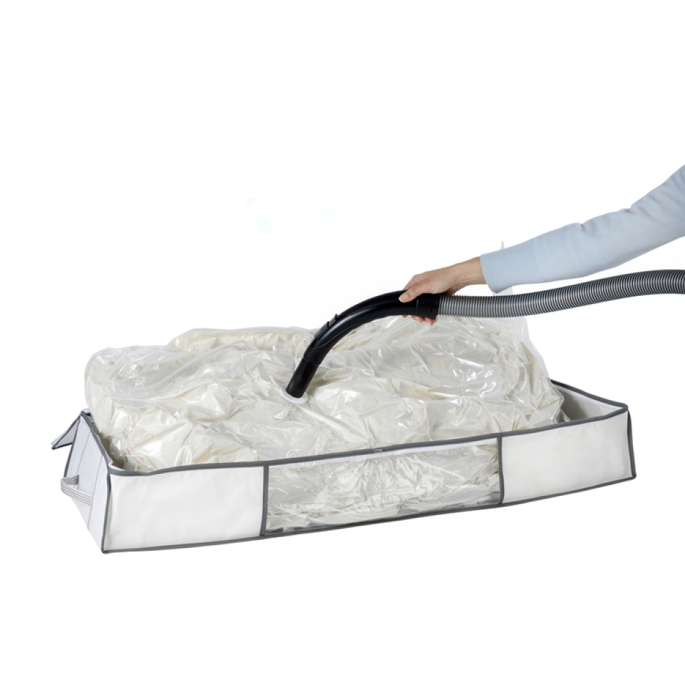 Oppbevaringsboks med vakuumpose, 105x45x15 cm, hvit i gruppen Oppbevaring hos SmartaSaker.se (41829)