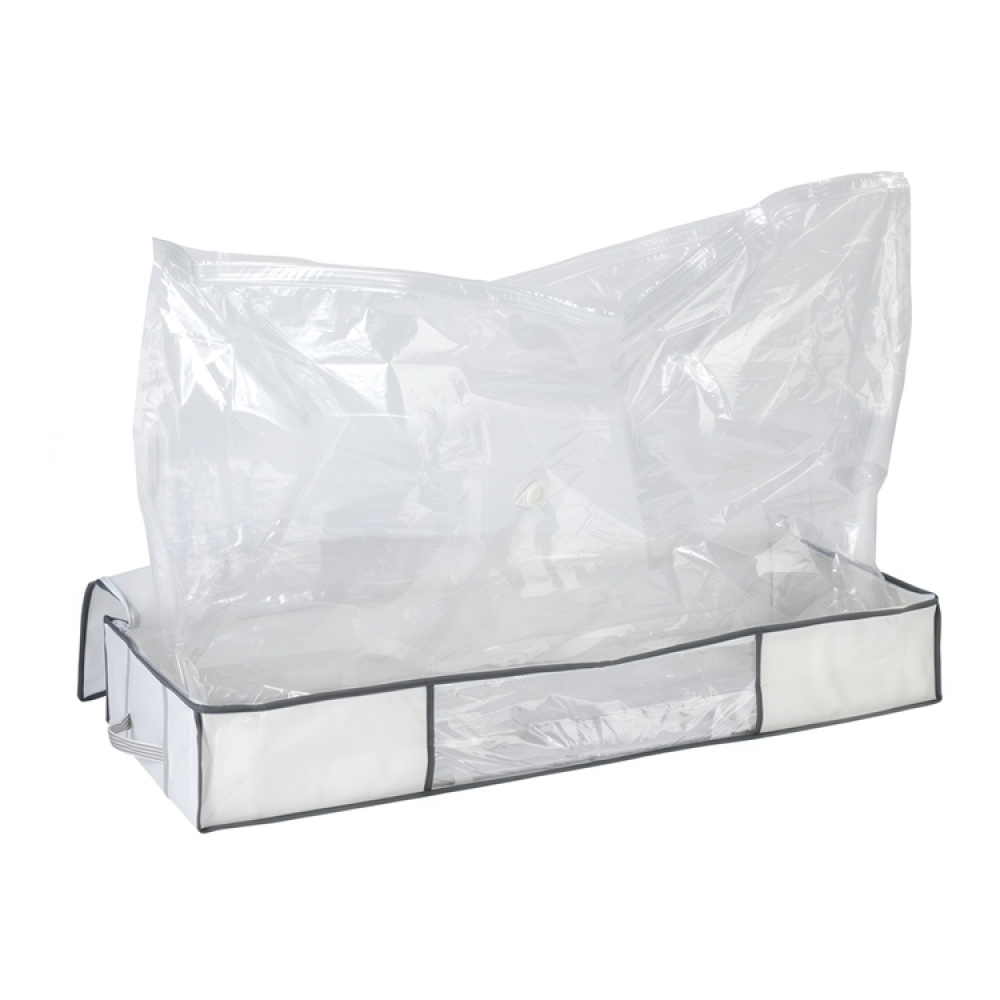 Oppbevaringsboks med vakuumpose, 105x45x15 cm, hvit i gruppen Oppbevaring hos SmartaSaker.se (41829)