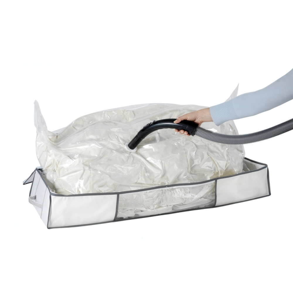Oppbevaringsboks med vakuumpose, 105x45x15 cm, hvit i gruppen Oppbevaring hos SmartaSaker.se (41829)