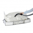 Oppbevaringsboks med vakuumpose, 105x45x15 cm, hvit
