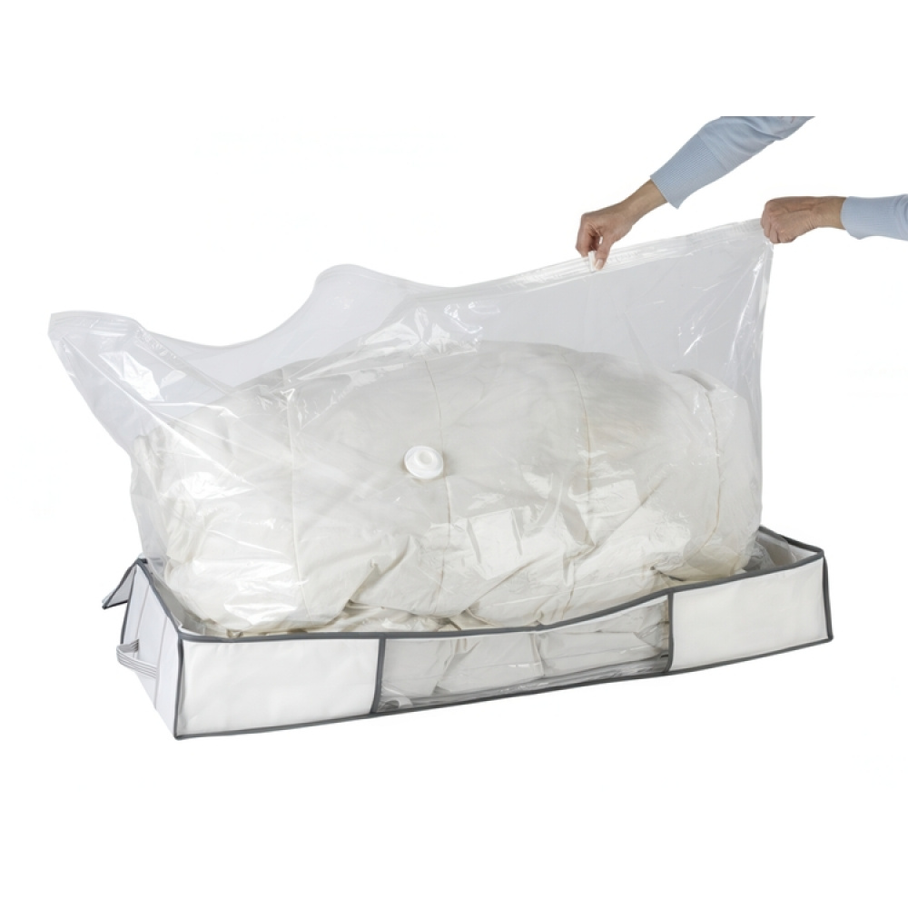 Oppbevaringsboks med vakuumpose, 105x45x15 cm, hvit i gruppen Oppbevaring hos SmartaSaker.se (41829)
