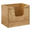 Kasse med åpen front, stablebar, STACK LARGE BAMBOO BASKET, 31,5 x 21,5 x H 26,5 cm, natur
