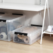 Oppbevaringsboks under sengen med hjul 30L, SmartStore, Klar/svart