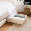 Stor oppbevaringsboks under sengen med hjul 60L, SmartStore, Klar/svart