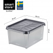 Vanntett oppbevaringsboks med lokk 34L, SmartStore Dry