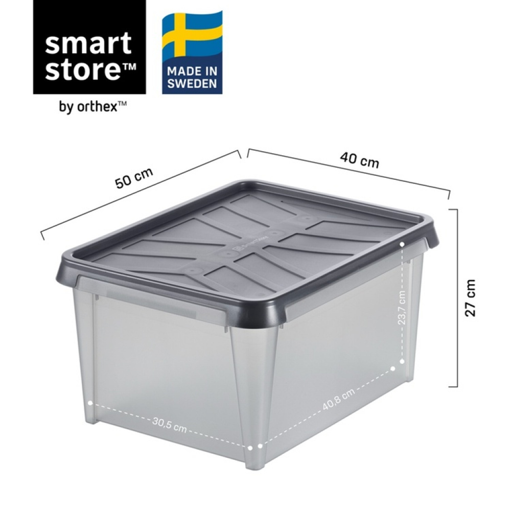 Vanntett oppbevaringsboks med lokk 55L, SmartStore Dry i gruppen Oppbevaring hos SmartaSaker.se (41884)