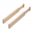 Lav uttrekkbar skuffeskiller i tre 2-pakk, 42-57 cm