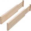 Uttrekkbar skuffeskiller i tre 2-pakk, 42-57 cm