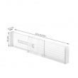 Uttrekkbar skuffedeler 2-pakning, 33,7–51,4 cm