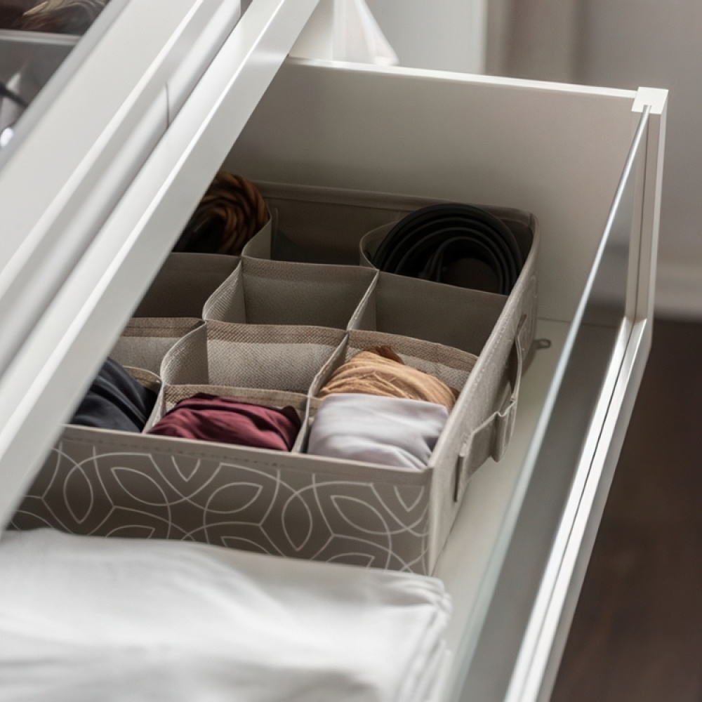 Sorteringsboks i tekstil med 16 rom i gruppen Oppbevaring hos SmartaSaker.se (41904)
