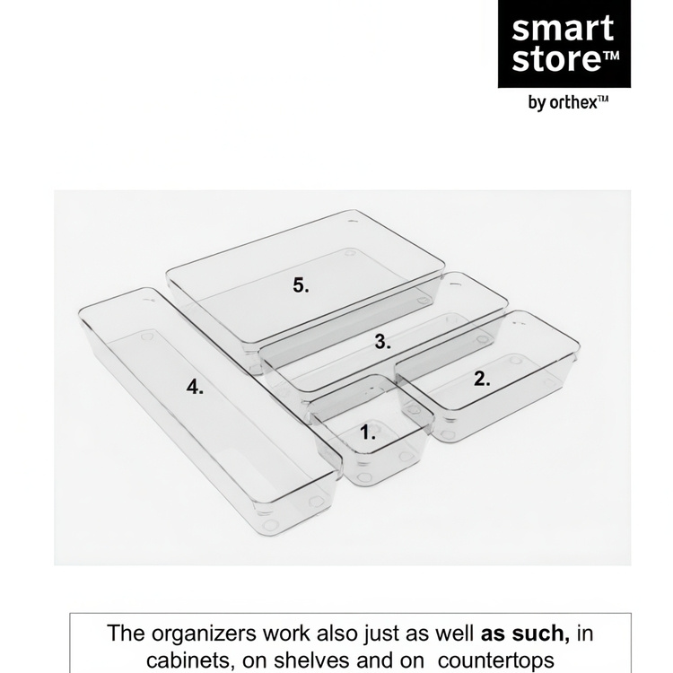 Skuffinnredning for småoppbevaring, 10x10x6 cm, SmartStore i gruppen Oppbevaring hos SmartaSaker.se (41907)