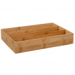 Skuffinnsats i bambus med 3 rom, 38x28 cm, 5five